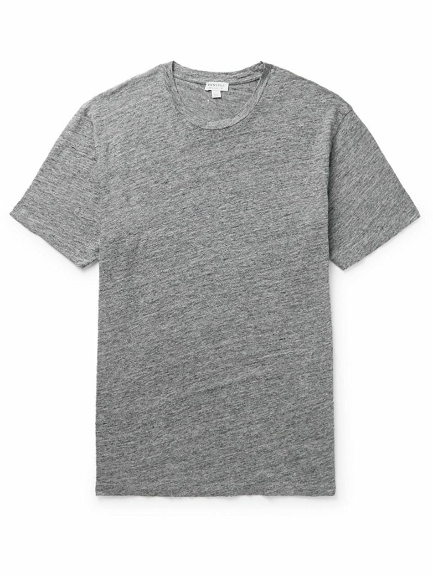 Photo: Sunspel - Slim-Fit Linen T-Shirt - Gray