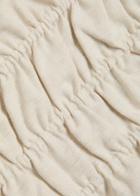 Staud Ayla Smocked Linen Tank top Beige