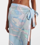 Pucci Printed cotton muslin beach cover-up