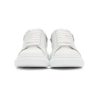 Alexander McQueen White and Silver Oversized Sneakers