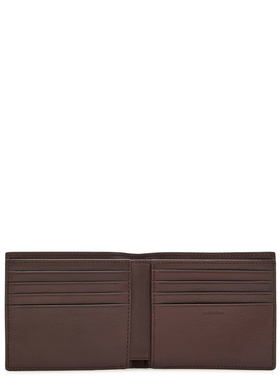 Paul Smith Embroidered Leather Wallet - Brown - One Size