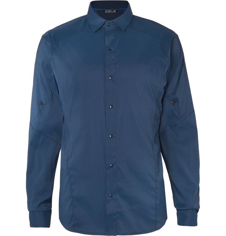 Photo: Arc'teryx - Elaho LS Slim-Fit Alatorre Shirt - Navy