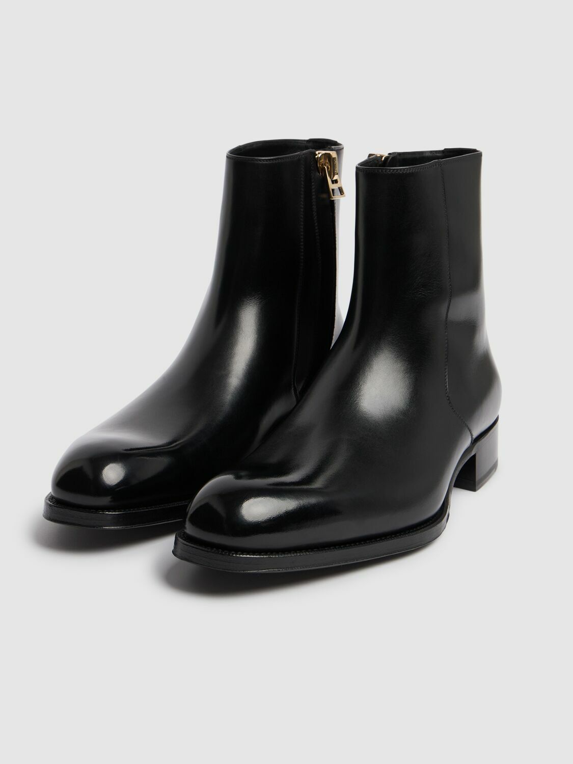 TOM FORD Edgar Leather Zipped Boots TOM FORD
