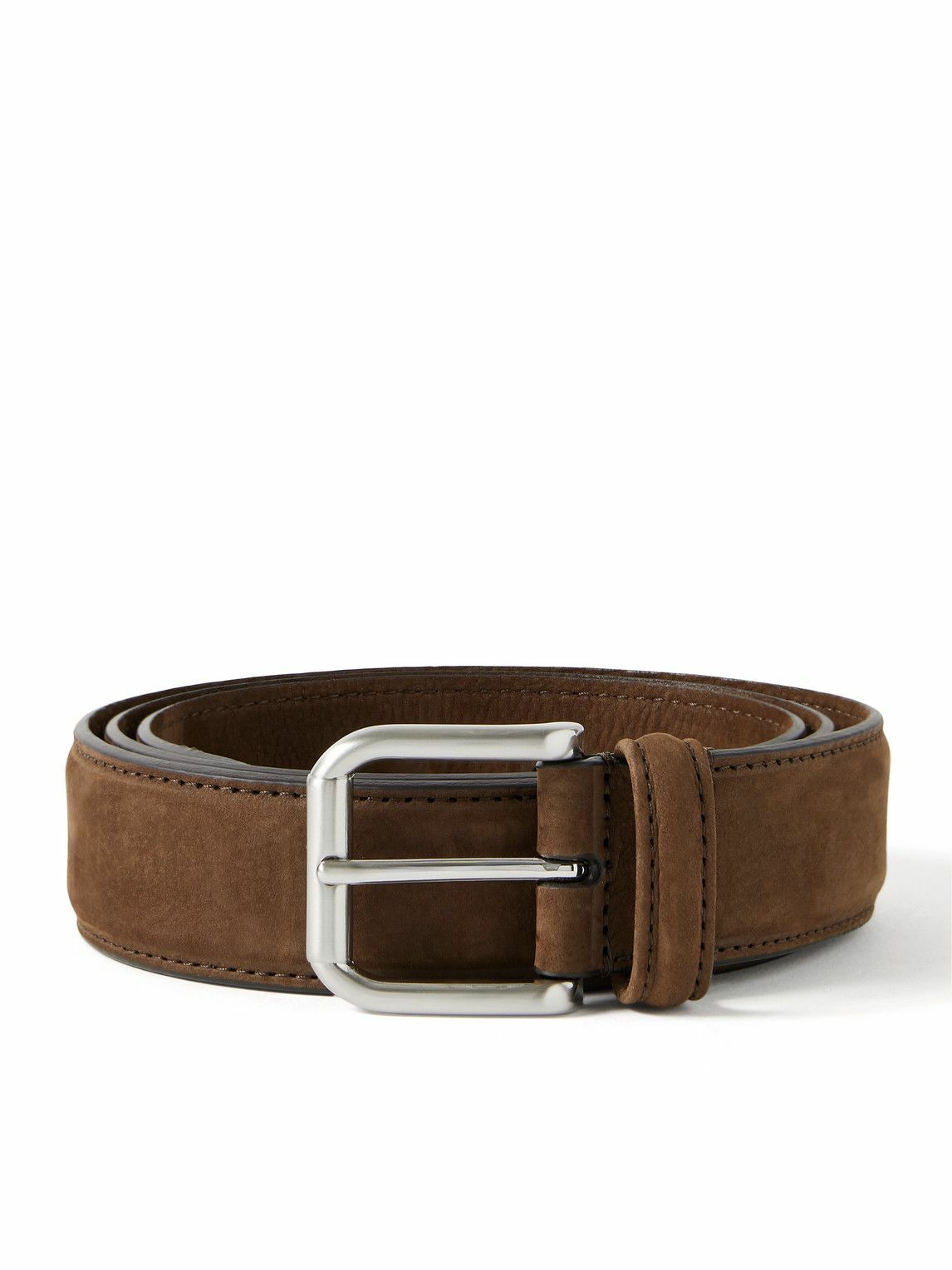 Anderson's - 3.5cm Nubuck Belt - Brown
