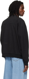 WOOYOUNGMI Black Zip-Up Sweatshirt