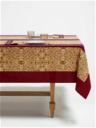 LISA CORTI Damask Stripes Chutney Tablecloth