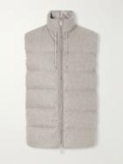 Slowear - Montedoro Quilted Wool-Blend Down Gilet - Neutrals