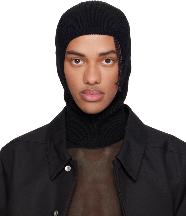 Photo: Rick Owens Black Temple Heavy Wool Sphinx Skull Balaclava