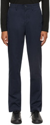 Lacoste Navy Gabardine Chino Slim Fit Trousers