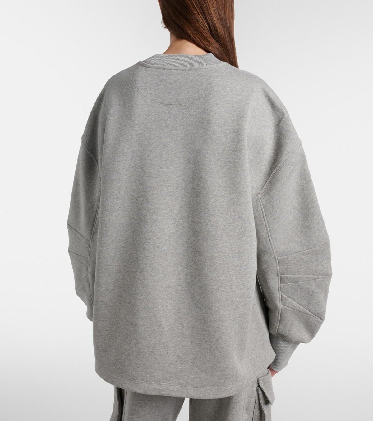 The Attico Oversized cotton jersey sweatshirt