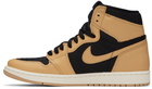 Nike Jordan Beige & Black Air Jordan 1 Retro High OG Sneakers