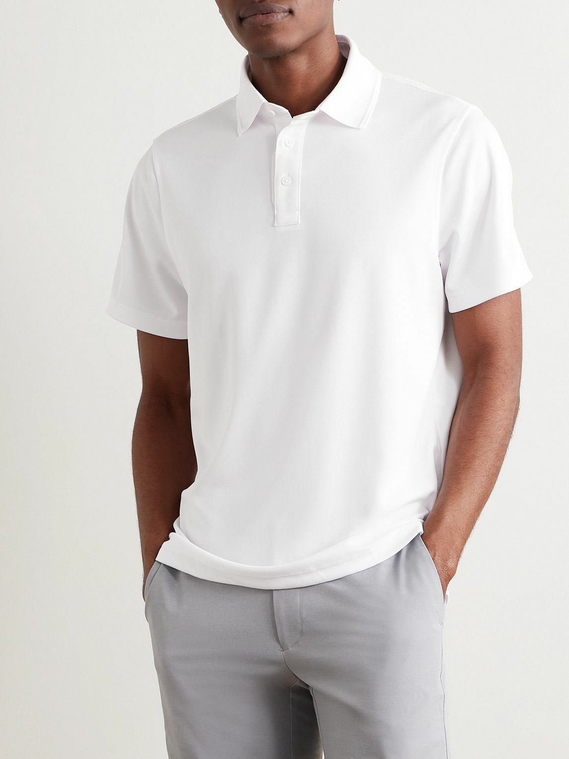 G/FORE - Essential Piqué Golf Polo Shirt - White