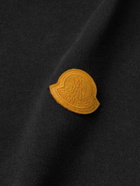 Moncler - Logo-Appliquéd Cotton-Jersey Zip-Up Hoodie - Black
