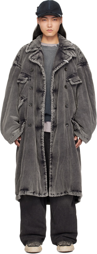 Photo: Maison MIHARA YASUHIRO Gray Puffer Corduroy Coat