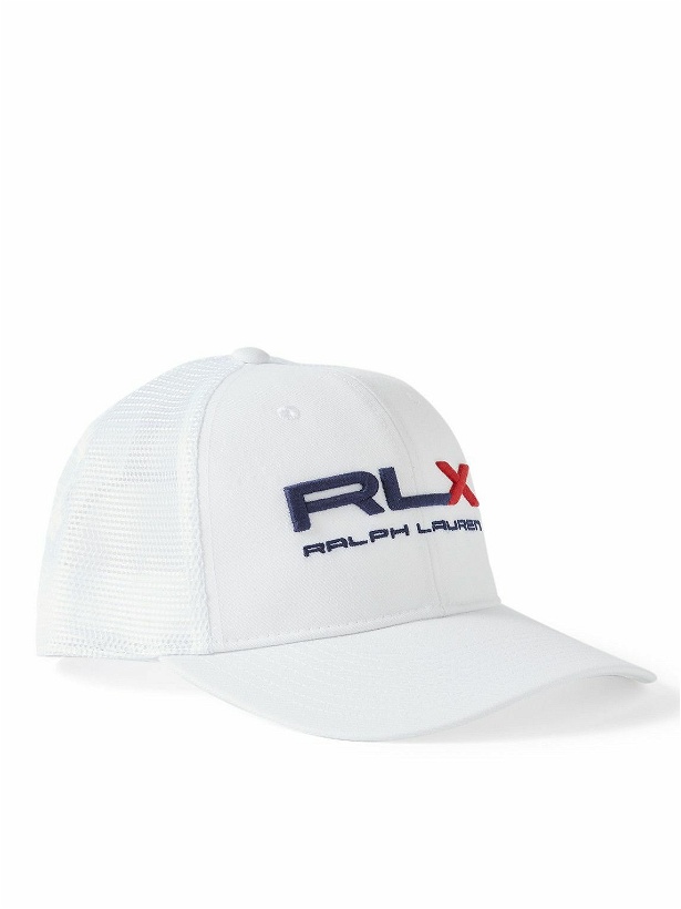 Photo: RLX Ralph Lauren - Logo-Embroidered Recycled-Twill Trucker Golf Cap