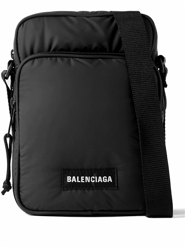 Photo: Balenciaga - Explorer Logo-Appliquéd Padded Nylon Messenger Bag
