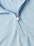 Peter Millar - Crown Stretch Cotton and Modal-Blend Half-Zip Sweatshirt - Blue