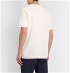 Ermenegildo Zegna - Waffle-Knit Silk and Cotton-Blend T-Shirt - Neutrals