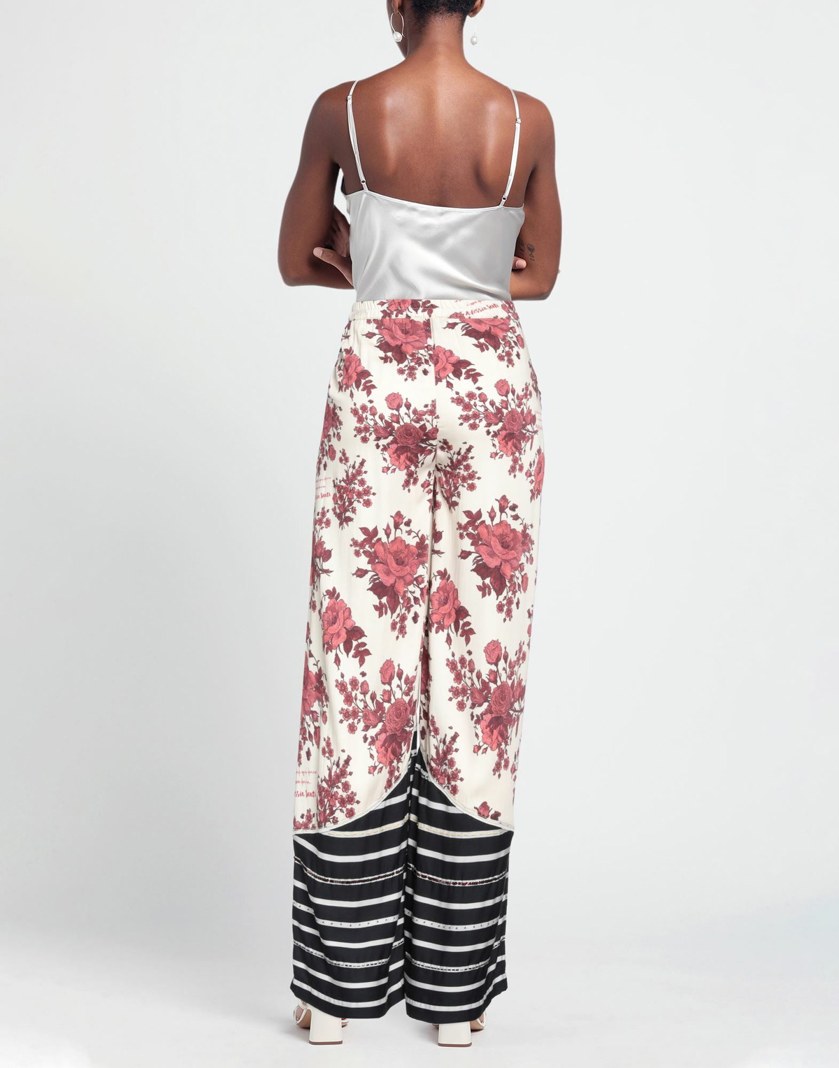 Alessia Santi Womens Pants Ivory