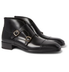 TOM FORD - Sutherland Leather Monk Strap Boots - Black