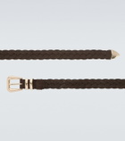 Brunello Cucinelli Braided suede belt