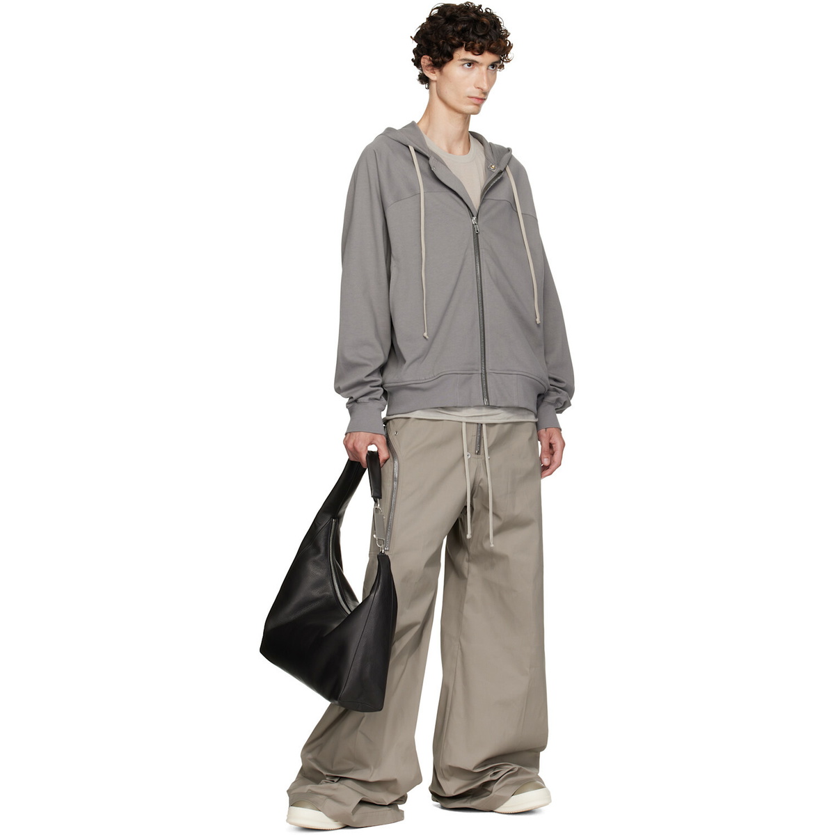 Rick Owens Black Tower Cropped Gemini Bag