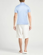 Isaia Mens Polo shirt in Sky blue