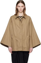 Dries Van Noten Beige Wide Sleeve Coat