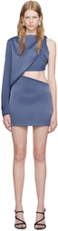 Atlein Blue Cutout Minidress