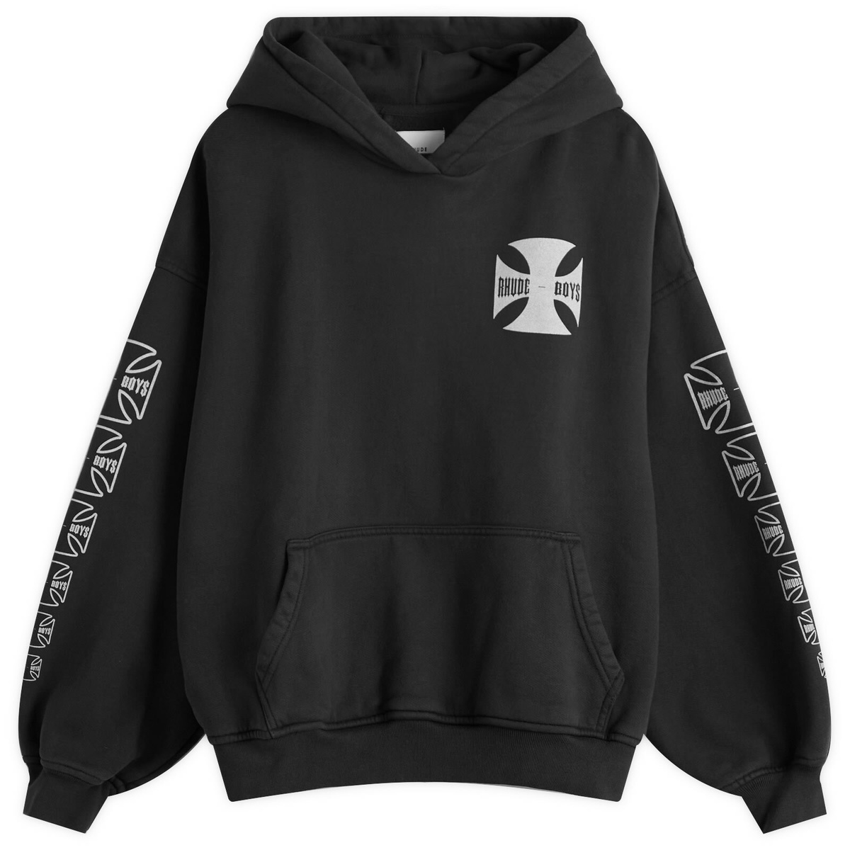 Rhude Black Moonlight Tropics Hoodie Rhude