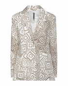 Manila Grace Womens Blazer Taupe