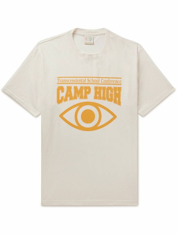 Photo: Camp High - Printed Cotton Jersey T-Shirt - White