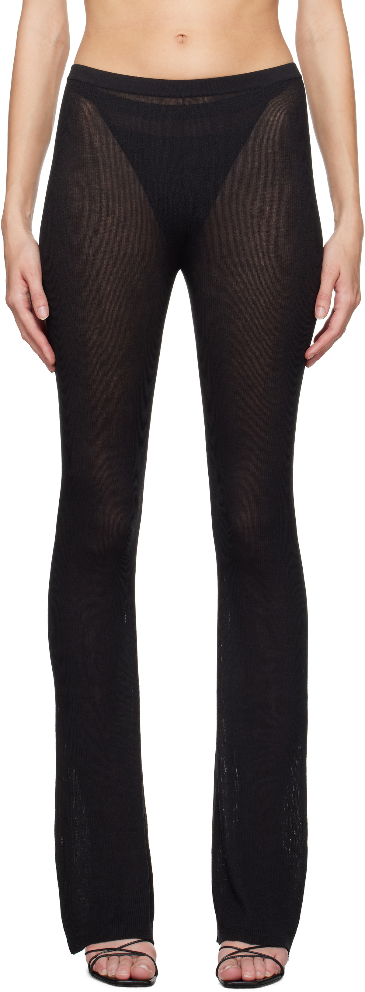 Nensi Dojaka Black Calvin Klein Edition Sheer Knit Lounge