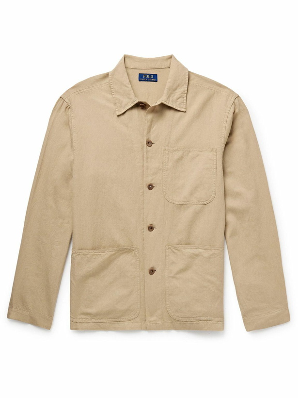 Photo: Polo Ralph Lauren - Linen and Cotton-Blend Overshirt - Neutrals