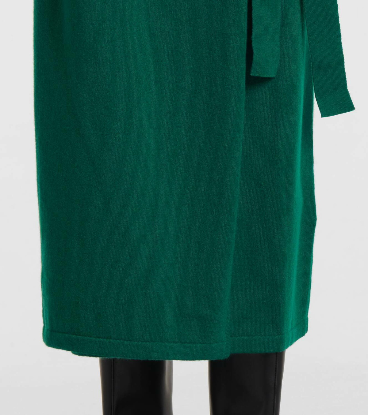 knee length dresses for ladies Astrid Wool-Cashmere Wrap Dress