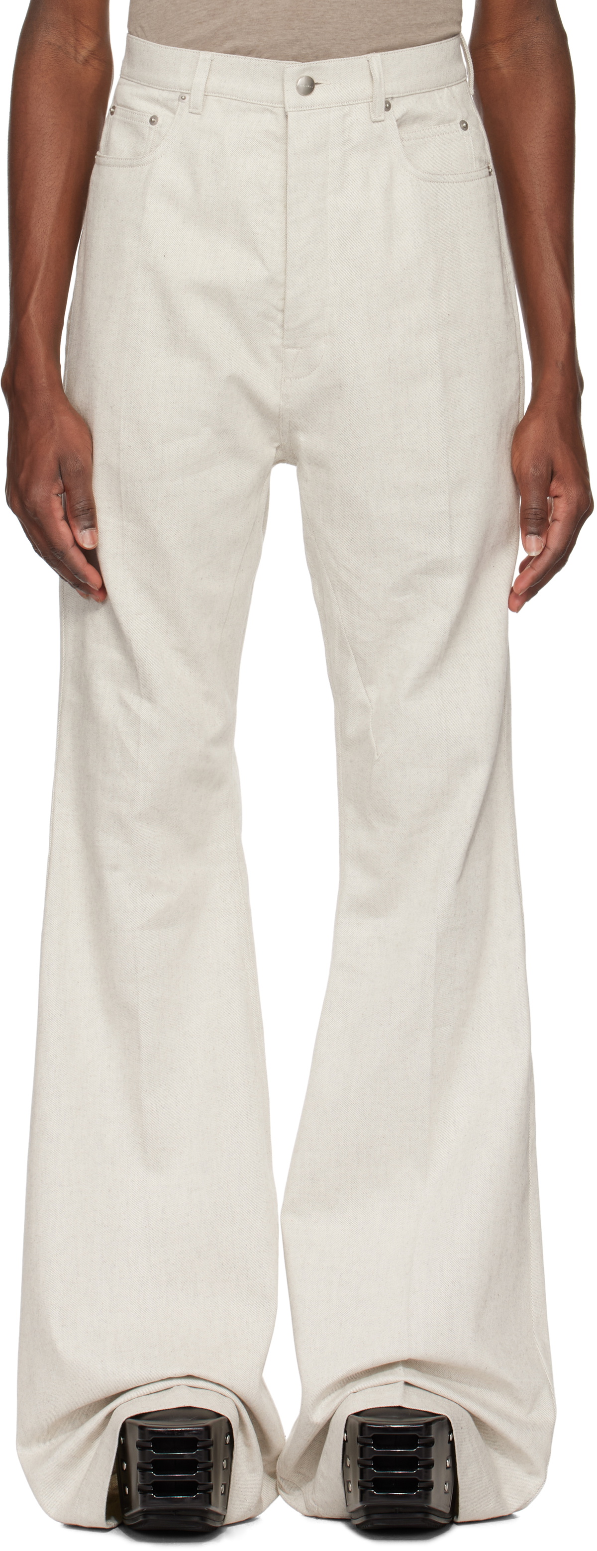 Rick Owens Off-White Hollywood Bolan Bootcut Jeans Rick Owens