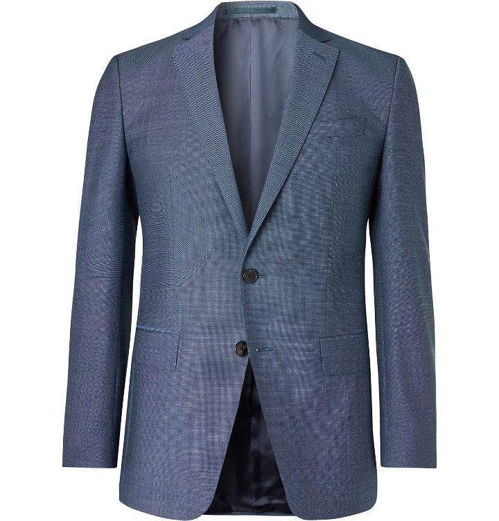 Photo: Hugo Boss - Slim-Fit Birdseye Virgin Wool Suit Jacket - Blue