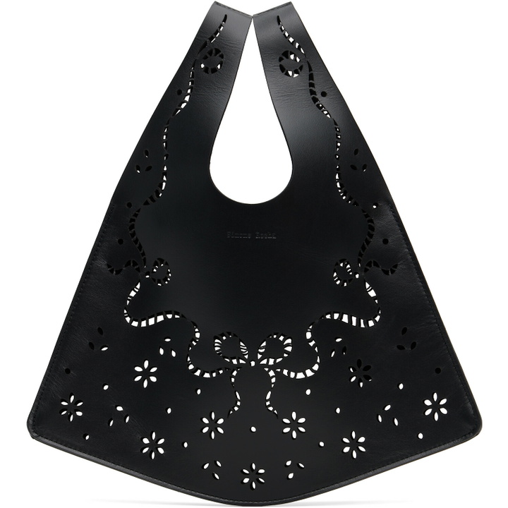 Photo: Simone Rocha Black Mini Lasercut Lace Shopper Tote