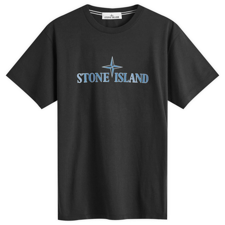 Photo: Stone Island Men's Logo T-Shirt in Black