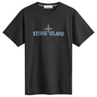 Stone Island Men's Logo T-Shirt in Black