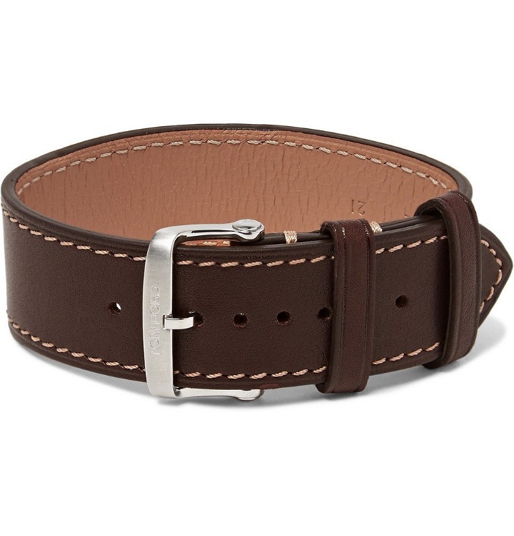 Photo: TOM FORD - Leather Watch Strap - Men - Brown
