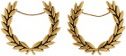 Fred Perry Gold Laurel Wreath Earrings