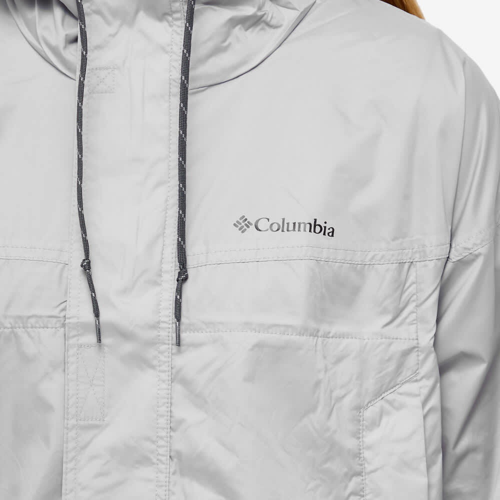 Columbia Flash Challenger cropped windbreaker jacket in white