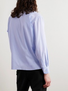 SECOND / LAYER - Cutaway-Collar Cotton-Blend Shirt - Blue