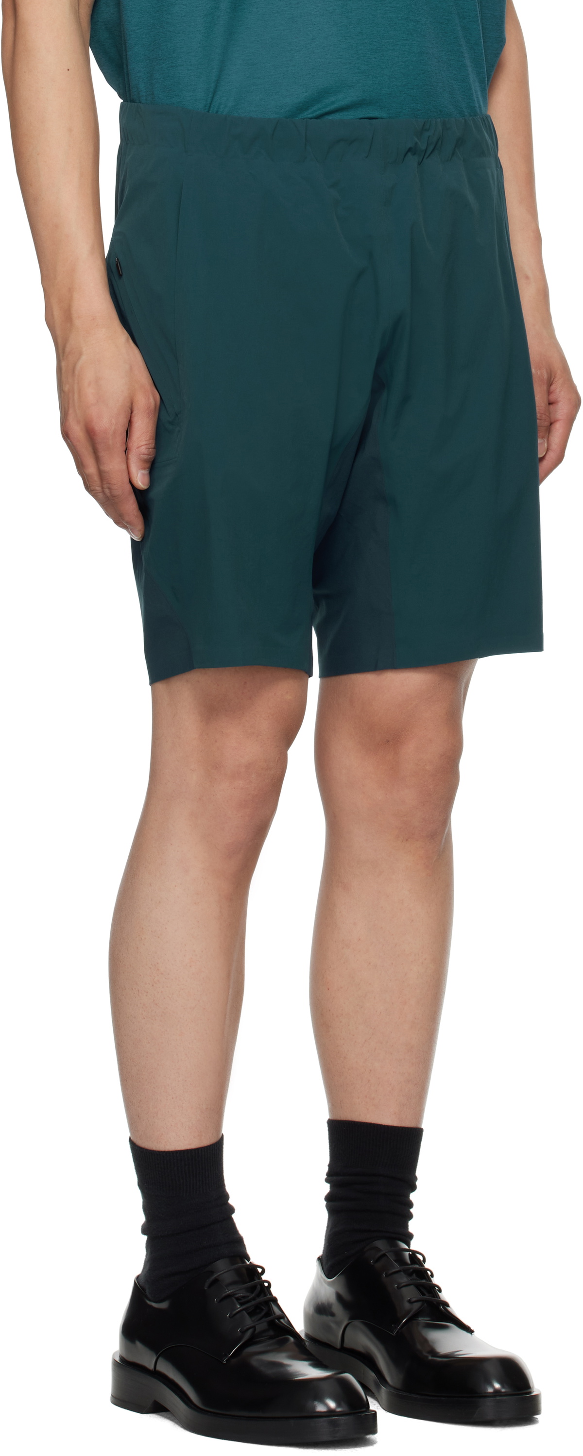 Veilance Blue Secant Comp Shorts