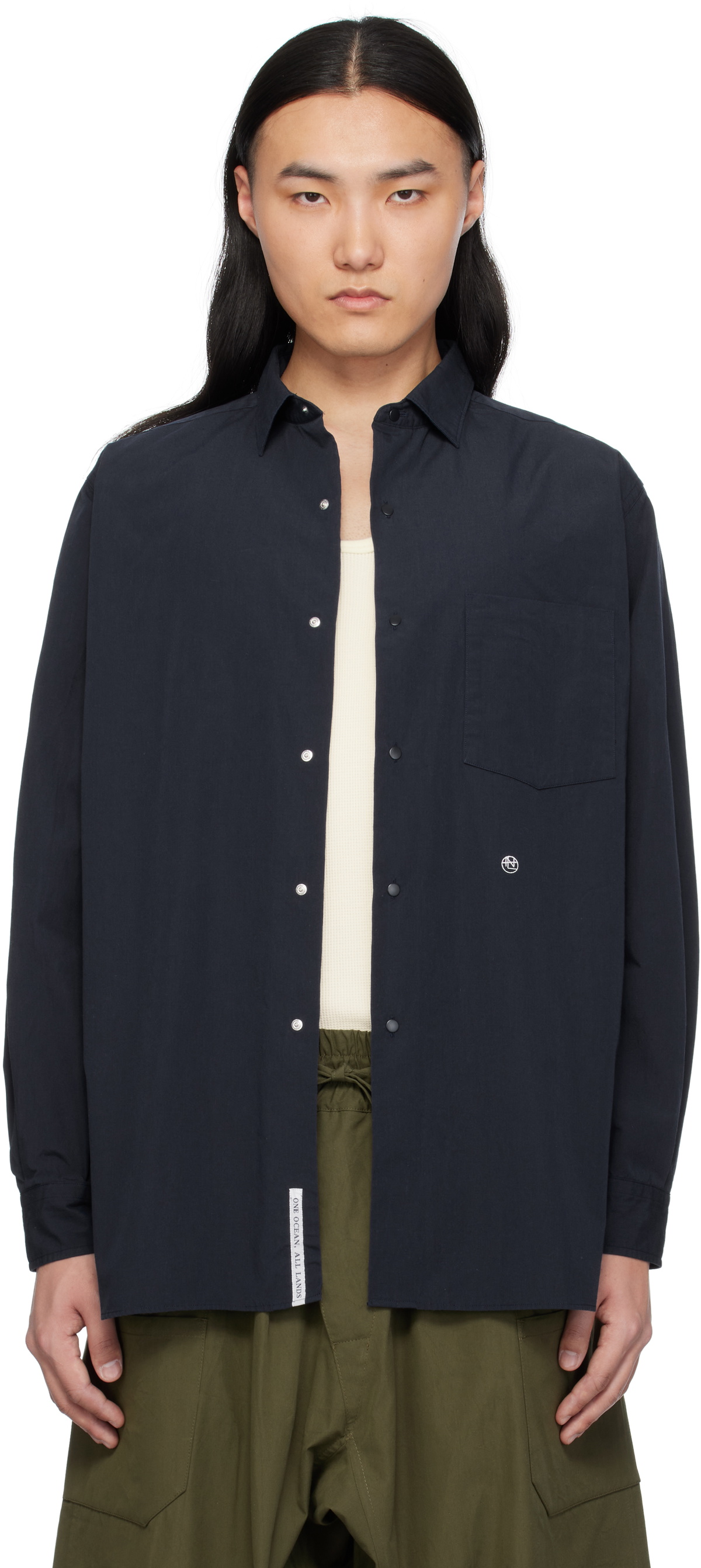 nanamica Regular Collar wind Shirt Nanamica - Regular Collar Wind