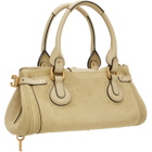 Chloé Beige Paddington Suede Bag
