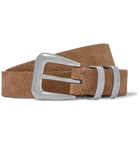 Brunello Cucinelli - Light-Brown Suede Belt - Brown