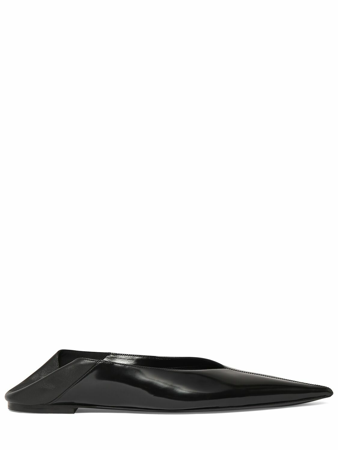 SAINT LAURENT - 5mm Nour Leather Slippers Saint Laurent