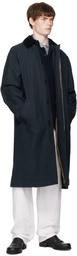 A.P.C. Navy Gaspard Mac Raincoat